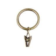 Akcesoria do wystroju okien - Kółka z żabką mosiądz antyczny 25 mm 10 sztuk Bojanek - miniaturka - grafika 1