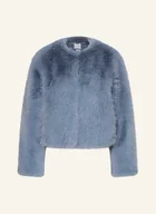 Moda i Uroda OUTLET - Rich & Royal Kurtka Ze Sztucznego Futra blau - miniaturka - grafika 1