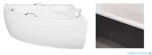 Besco Obudowa czarny mat do wanny NATALIA 150x100 Prawa OAN-150-NPC - Obudowy do wanien - miniaturka - grafika 1