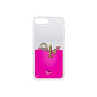 Etui i futerały do telefonów - Sąsiadka Blondynka etui na telefon komórkowy, przezroczyste z różowym płynem i pływającymi elementami, ekskluzywny design - miniaturka - grafika 1