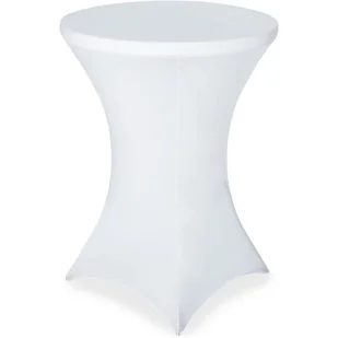 Pokrowiec na stolik EHOKERY Koktajlowy 80 cm Biały - Pokrowce na meble ogrodowe - miniaturka - grafika 1
