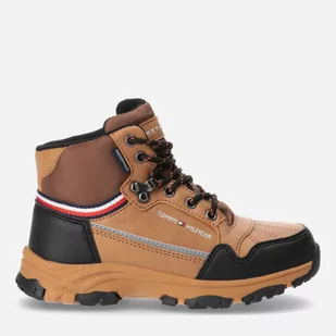 Botki dziecięce Tommy Hilfiger T3B5-32540-1485582- 37 Cognac (8052578035078) - Buty dla chłopców - miniaturka - grafika 1
