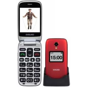 Evolveo EasyPhone FP Czerwony - Telefony komórkowe - miniaturka - grafika 1