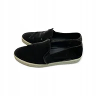 Mokasyny męskie - Mokasyny męskie czarne VINCE 40 28cm - miniaturka - grafika 1