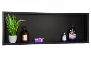 Balneo WALL-BOX NO RIM BLACK 900x300x100 mm wysyłka gratis - Koszyki łazienkowe - miniaturka - grafika 1