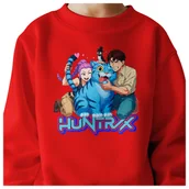 Bluzy dla dziewczynek - BLUZA DZIECIĘCA KPOP DEMON HUNTERS HUNTRIX 122-128 BAWEŁNIANA JAKOŚĆ - miniaturka - grafika 1