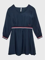 Sukienki i spódniczki dla dziewczynek - Pepe Jeans Sukienka codzienna PG951580 Granatowy Regular Fit - miniaturka - grafika 1