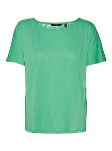 VERO MODA Damska koszulka Vmmarijune Ss Lace Top JRS, jasnozielony, XL - Koszulki i topy damskie - miniaturka - grafika 1