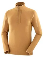 Bluzy sportowe męskie - Bluza Salomon Essential Lightwarm HZ Rubber - miniaturka - grafika 1
