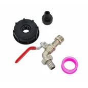 Inne akcesoria do nawadniania - Awtools Kran ogrodowy do zbiornika cynk niklowany 1/2 gwint zewnętrzny 3/4 mauzer - miniaturka - grafika 1