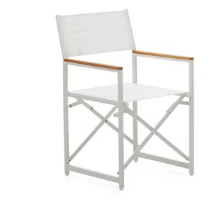 Białe metalowe krzesło ogrodowe Llado - Kave Home - Fotele i krzesła ogrodowe - miniaturka - grafika 1