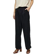 Spodnie damskie - Desires Damskie spodnie Arvin Średnia talia szerokie długie spodnie, czarne, 6, Czarny, 32 - miniaturka - grafika 1