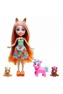 Lalki dla dziewczynek - Enchantimals Rodzina koników Pensee Pony Zestaw lalka + zwierzątka HXB99 MATTEL - miniaturka - grafika 1