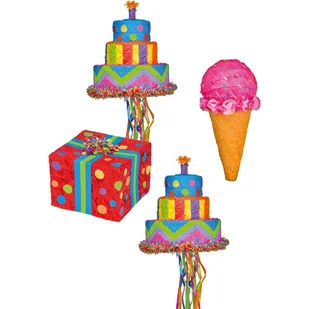 Piniata urodziny papier - Dekoracje i nakrycia stołu na imprezę - miniaturka - grafika 1
