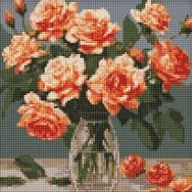 Zabawki kreatywne - Ideyka Diamentowa mozaika - Elegancki bukiet 30x30cm - miniaturka - grafika 1