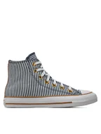 Trampki damskie - Converse Trampki Chuck Taylor All Star Herringbone Stripe A07232C Niebieski - miniaturka - grafika 1