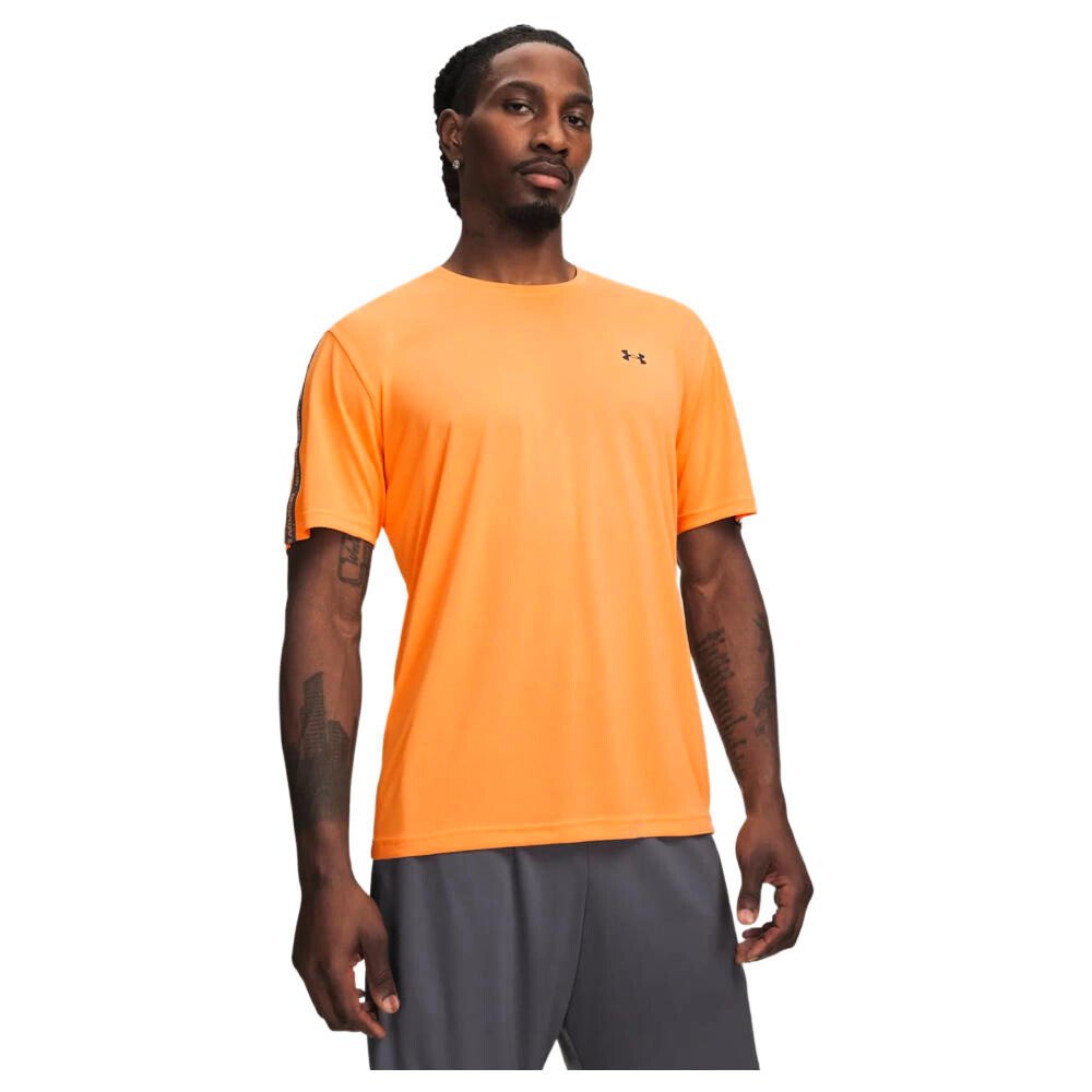 Koszulka męska Under Armour Tech Taping SS Orange Bloc/Castlerock/Castlerock L