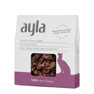 Ayla Care Serca kacze liofilizowane przysmaki dla kota 28 g - Przysmaki dla kotów Ayla Care Serca kacze liofilizowane przysmaki dla kota 28 g - Przysmaki dla kotów - miniaturka - grafika 1