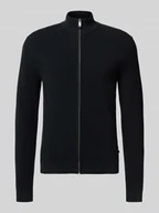 Swetry męskie - Kurtka z dzianiny o kroju slim fit ze stójką model ‘Alagoon’ - miniaturka - grafika 1