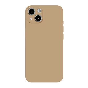 vocyzo Etui na iPhone 14, 6,1 cala, miękkie w dotyku, pełne etui ochronne na ciało, odporne na wstrząsy, pokryte mikrofibryą (mleczna herbata kolor) - Herbata - miniaturka - grafika 1