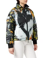 Kurtki damskie - Just Cavalli Damska kurtka pikowana Giacca imbottita reversibile, czarna, 38, czarny - miniaturka - grafika 1