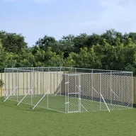 Sprzęt podróżny i transportery dla psów - vidaXL Kojec zewnętrzny dla psa, 4x8x2 m, stal galwanizowana - miniaturka - grafika 1