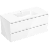 Szafki łazienkowe - Mexen Orio szafka łazienkowa 100 cm z umywalką Otis, 2 szuflady, biała połysk - 91A10-10047-2-BFF00-W18M00 - miniaturka - grafika 1