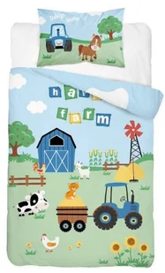 Komplet do łóżeczka kołdra pościel podusia 100x135 farma - Pościel dla dzieci - miniaturka - grafika 2