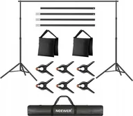 Inne akcesoria studyjne - Zestaw studyjny Neewer Zestaw ze stojakiem na tło fotograficzne Neewer B07PFS3BBS - miniaturka - grafika 1