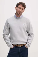 Bluzy męskie - Lacoste bluza męska kolor szary gładka - miniaturka - grafika 1