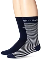 Skarpetki męskie - Emporio Armani Skarpety męskie, 2 sztuki, 00035 2 szt. granatowy, rozmiar uniwersalny duże rozmiary - miniaturka - grafika 1
