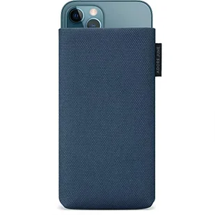 Adore June Etui na telefon komórkowy Classic Recycled niebieskie kompatybilne z iPhone 13 / iPhone 13 Pro/iPhone 12 / iPhone 12 Pro, nowoczesne ekologiczne materiały R-PES, wyprodukowano w Europie - Etui i futerały do telefonów - miniaturka - grafika 1