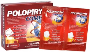 Polpharma Polopiryna complex x 8 sasz - Przeziębienie i grypa - miniaturka - grafika 1