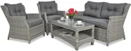 Meble z technorattanu TRIVENTO 2 Stone Grey