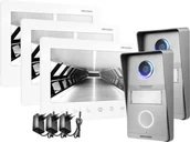 Wideodomofony - Wideodomofon Hikvision DS-KIS101-P 2x Panel zewnętrzny 3x Monitor - miniaturka - grafika 1