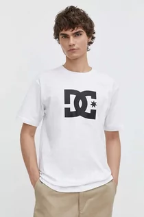 Koszulki męskie - DC t-shirt bawełniany Star męski kolor biały z nadrukiem ADYZT05373 - grafika 1