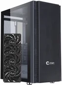 Obudowy komputerowe - Obudowa do komputera ZENPC Z5 Mesh Black 4x Fander P12 PWM PST 120mm - miniaturka - grafika 1