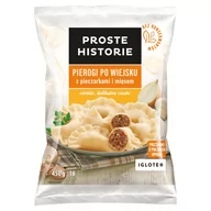 Dania mrożone - Proste Historie - Pierogi po wiejsku z pieczarkami i mięsem - miniaturka - grafika 1