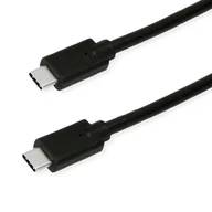 Kable USB - Kabel ROLINE GREEN USB 3.2 Gen 2x2, Emark, C-C, M/M, 20Gbit/s, 100W, zwart, 1 m - miniaturka - grafika 1