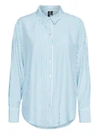 Bluzki damskie - Vero Moda Koszula w kolorze niebiesko-białym - miniaturka - grafika 1