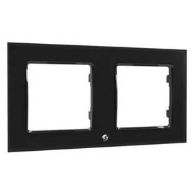 Rama Shelly pro spínač Shelly WS, dvojrámeček (SHELLY-WF2-B) Czarny - Systemy inteligentnych domów - miniaturka - grafika 1