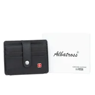 Portfele - Mały Portfel Męski Skórzany Albatross Cruz Czarny - miniaturka - grafika 1