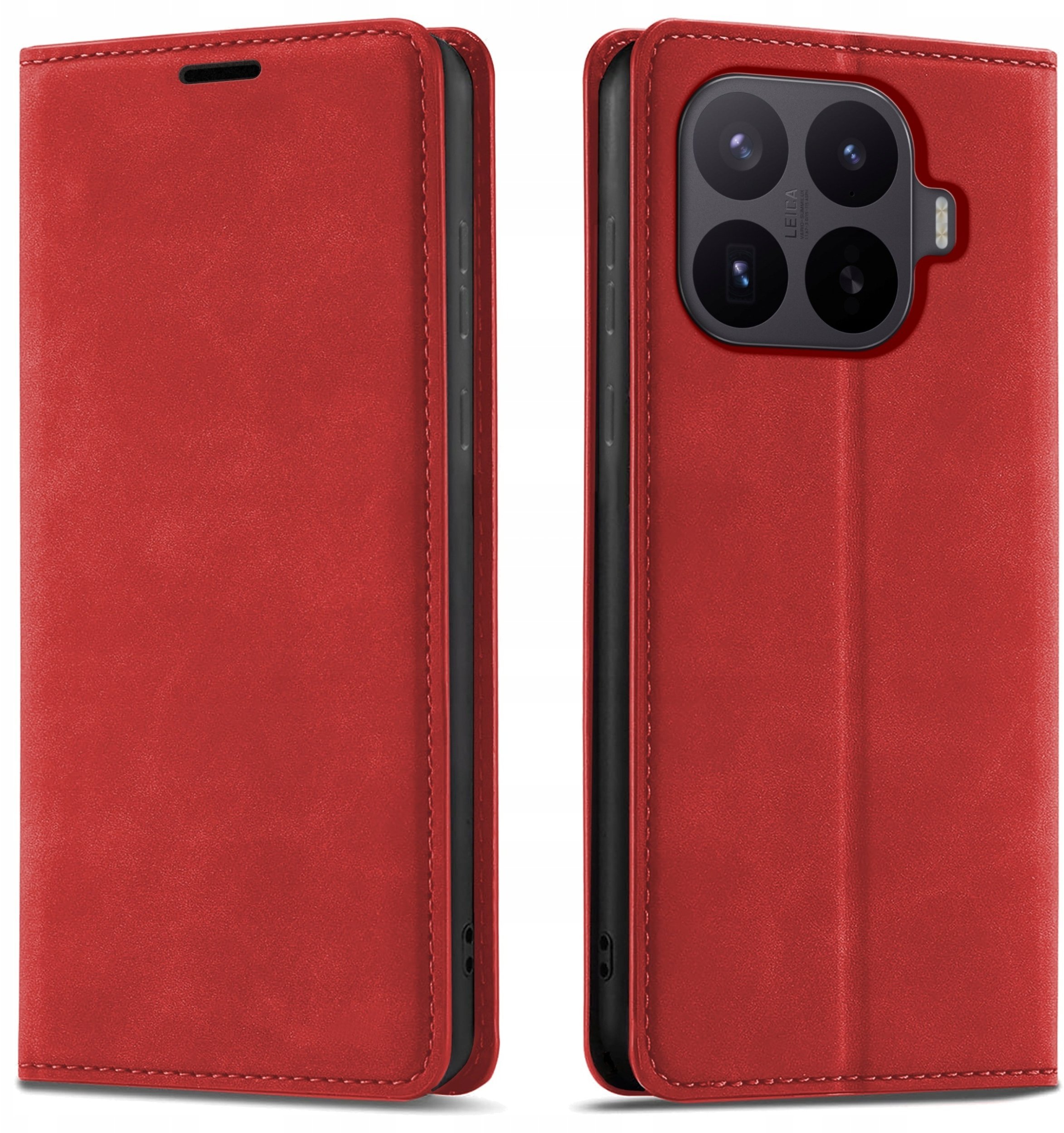 krainaGSM Etui Z Klapką Do Xiaomi 17T Zamykane Magnetyczne Skórzane + Szkło 9H