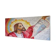 Dekoracje domu - Panel szklany do kuchni +klej Mozaika Jezus 125x50 cm - miniaturka - grafika 1