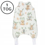 Śpiworki dla dzieci - OCIEPLANY ŚPIWOREK Z NOGAWKAMI 56-68 XS 1 TOG BAWEŁNA 100% PRODUKT POLSKI - miniaturka - grafika 1