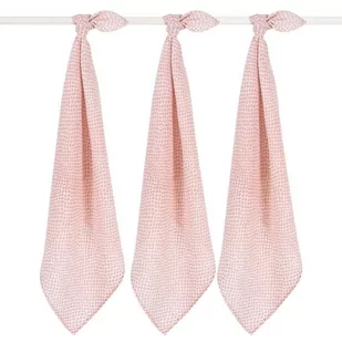 Jollein - Bawełniane pieluszki niemowlęce Hydrophlic 70x70cm 3szt., Snake Pale Pink - Pieluchy - miniaturka - grafika 1