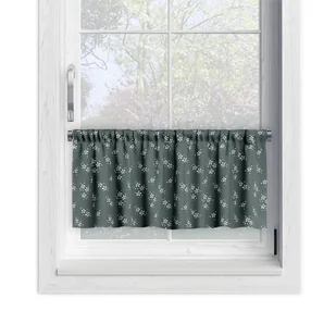 Zazdrostka SUMMER wzór SM35 | drobne kwiatki na szarozielonym tle 60 x 180 cm - Firany Zazdrostka SUMMER wzór SM35 | drobne kwiatki na szarozielonym tle 60 x 180 cm - Firany - miniaturka - grafika 1