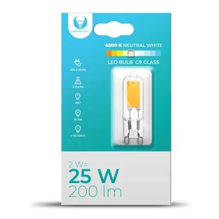 Żarówka LED G9 Glass 2W 230V 4500K 200lm Forever Light - Żarówki LED - miniaturka - grafika 1