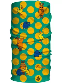 Szaliki i chustki dla dzieci - Panther Szal-koło w kolorze zielono-pomarańczowym - 23,5 x 45 cm - grafika 1