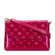 Torebki damskie - Damska listonoszka z metalicznej skóry lakierowanej mała - miniaturka - grafika 1